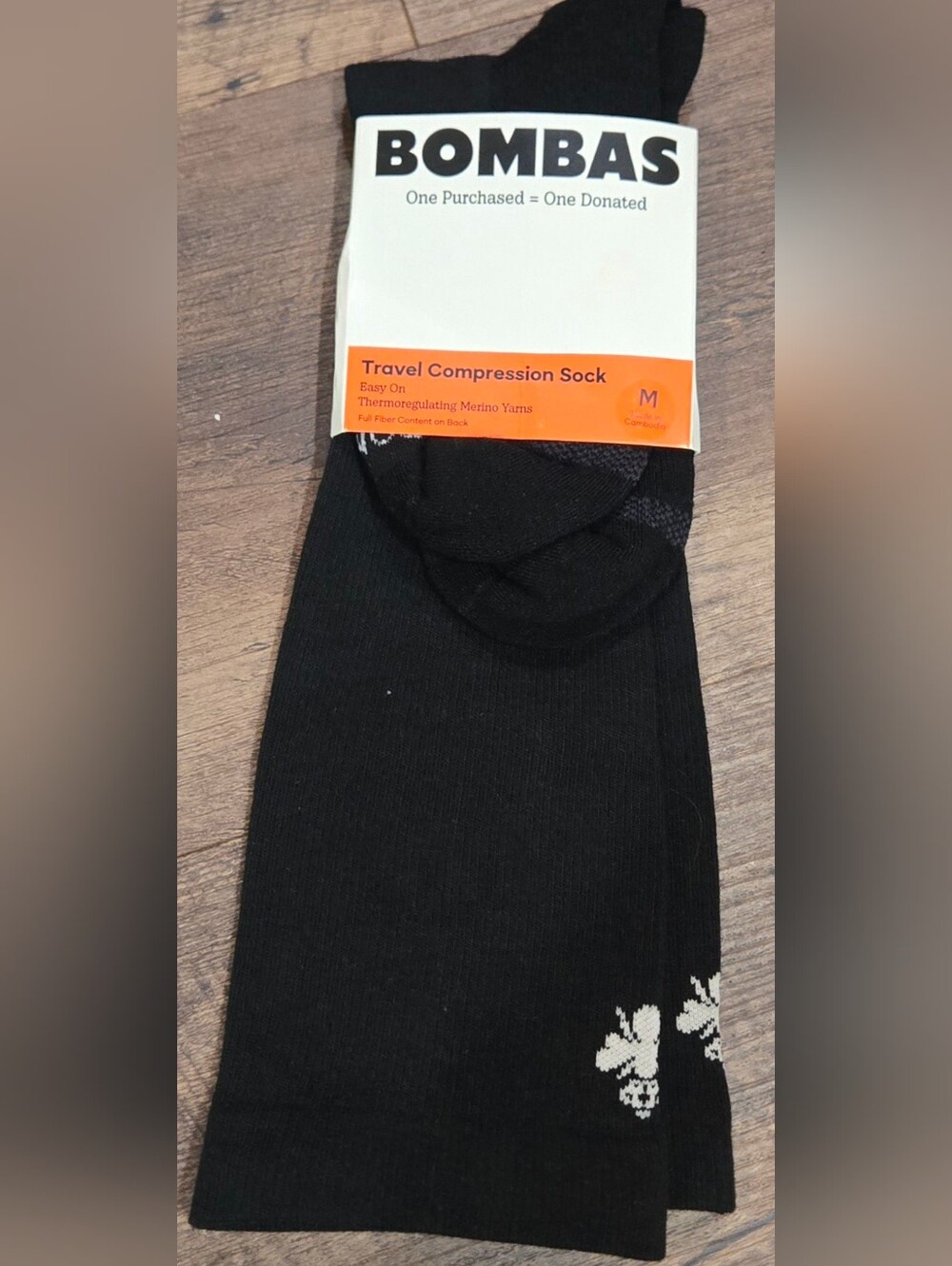 Travel Compression Sock - Black - Pack of Men’s Travel Socks